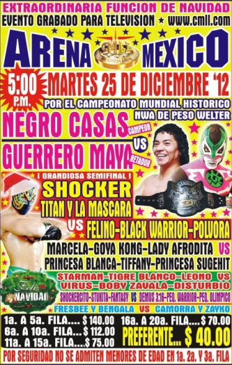 cmll 25 de diciembre