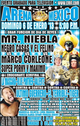 6 de enero, arena mexico
