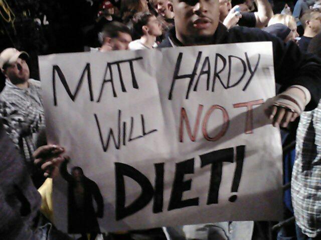Matt Hardy will not diet