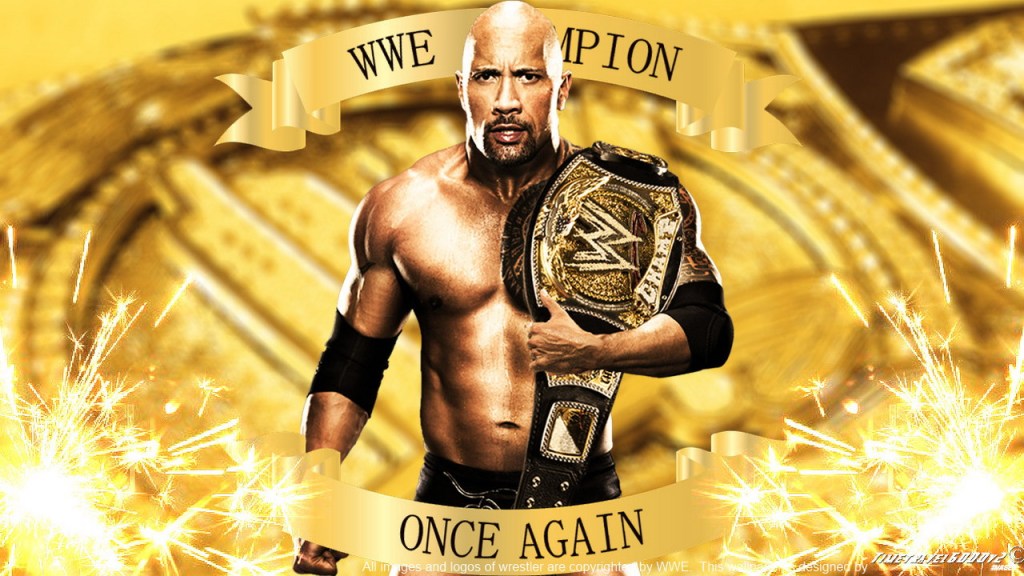 The Rock Dwayne Johnson WWE Champion Royal Rumble 2012 Wallpaper