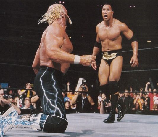 hogan vs The Rock