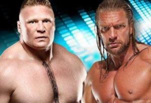 Triple H vs brock lesnar