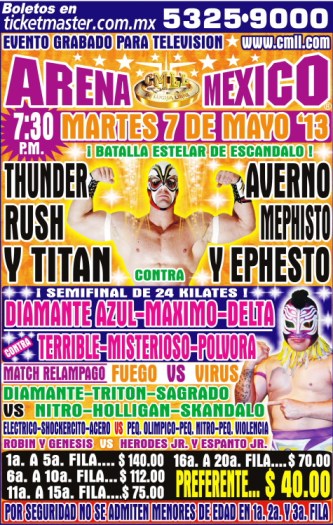 7 de mayo cmll arena mexico