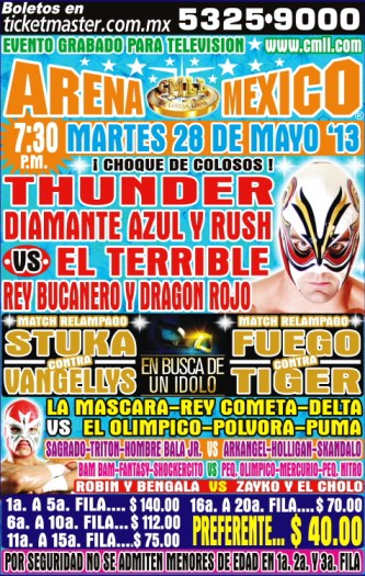 cmll arena mexico 28 de mayo