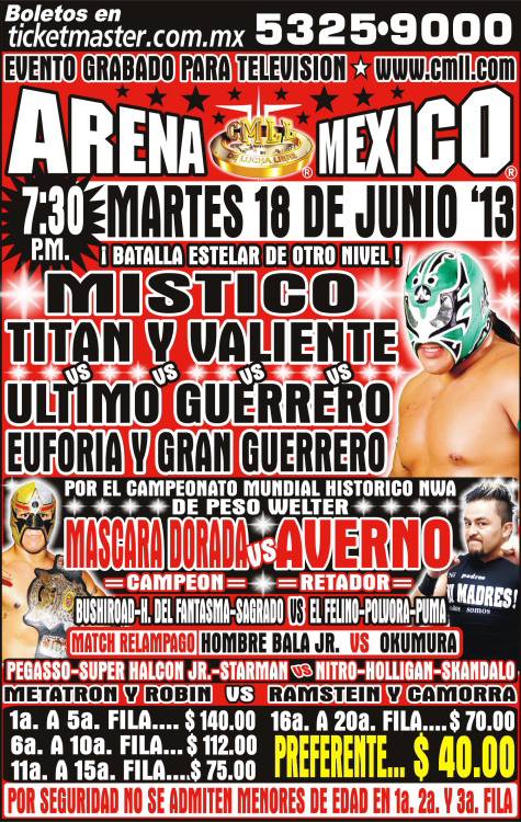 cmll 18 de junio arena mexico