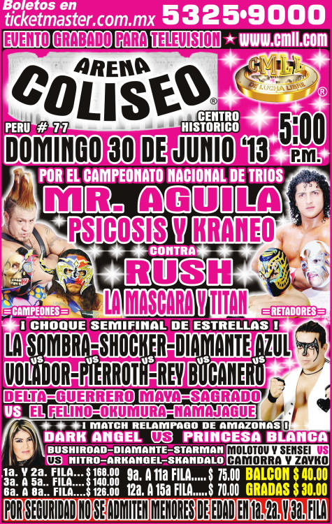 arena coliseso 30 de junio