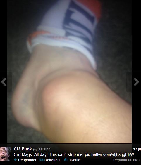 CM Punk lesion