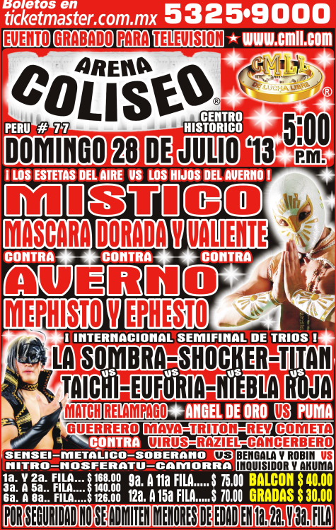 cmll arena coliseo 28 de julio