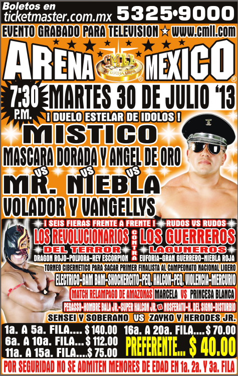 cmll arena mexico 30 de julio