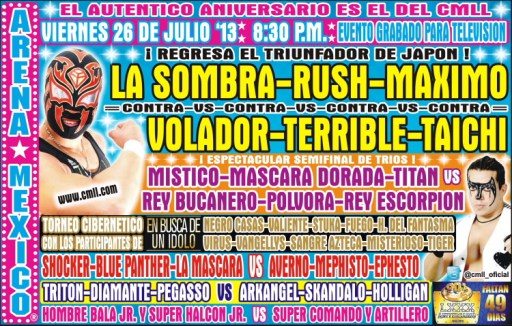CMLL Cartelera 26-Jul-13