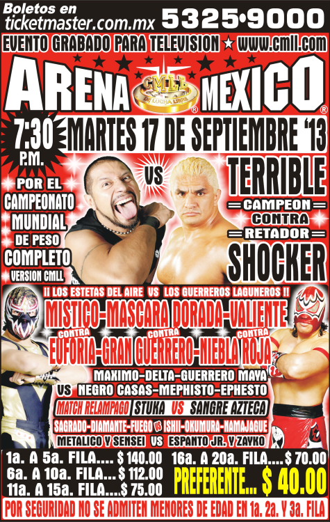 cmll arena mexico 17 de septiembre