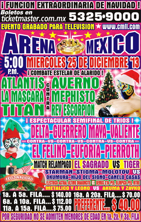 cmll 25 diciembre