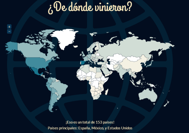 Mapa de visitas 2013