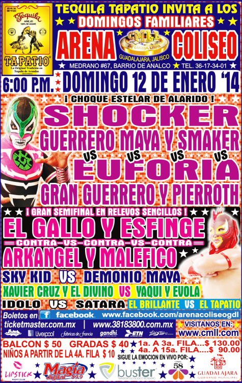 cmll 12 enero guadalajara