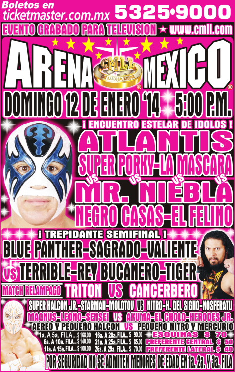 México Vídeos: CMLL en Terra del 12 de&nbsp;enero