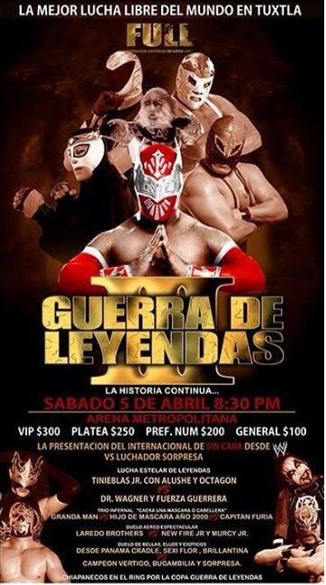 México: FULL anuncia  que  SIN CARA  original luchara en&nbsp;abril