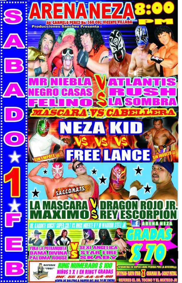 México: Resultados Arena Neza&nbsp;(01/02/2014)