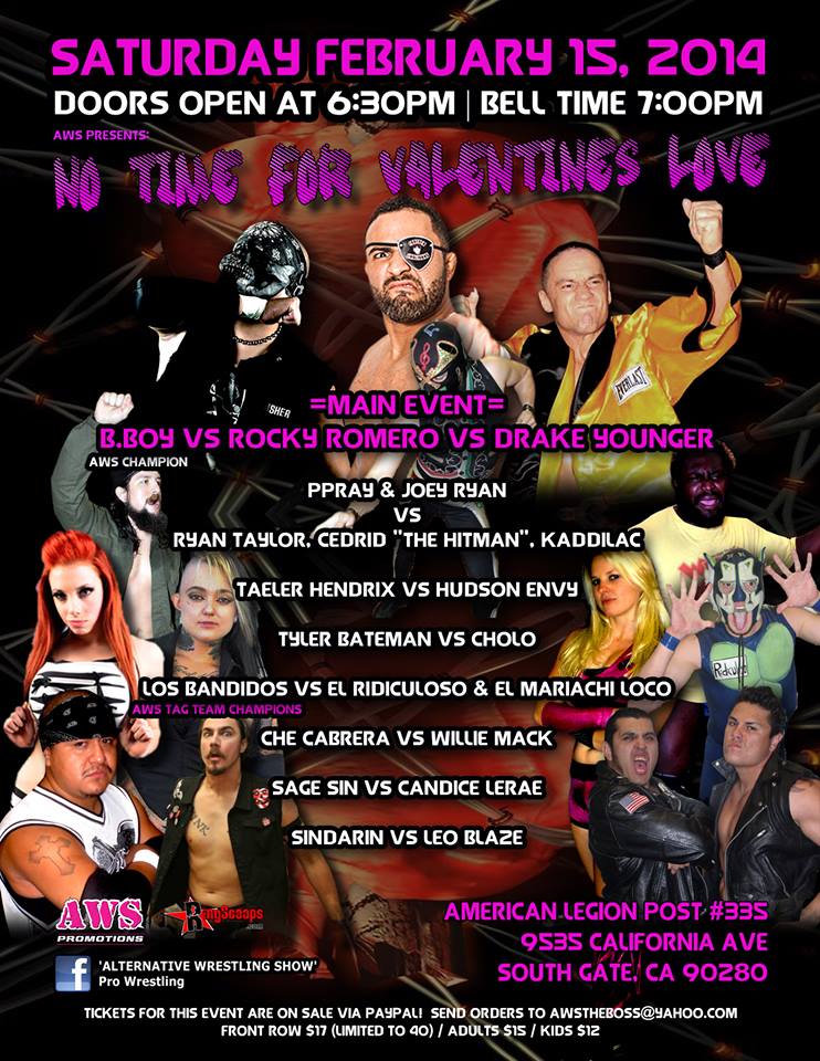 Indies: Resultados del show de AWS «No Time for Valentines Love» del 15 de&nbsp;febrero