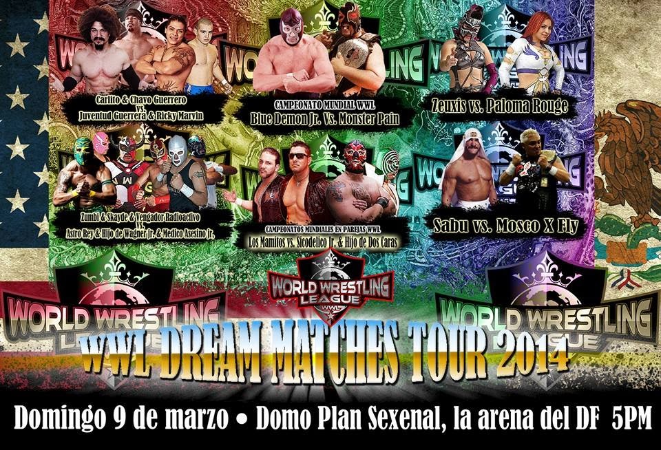 WWL LLEGA CON LUCHAS DE ENSUEÑO AL DF, X-FLY VS SABÚ ENTRE&nbsp;ELLAS.