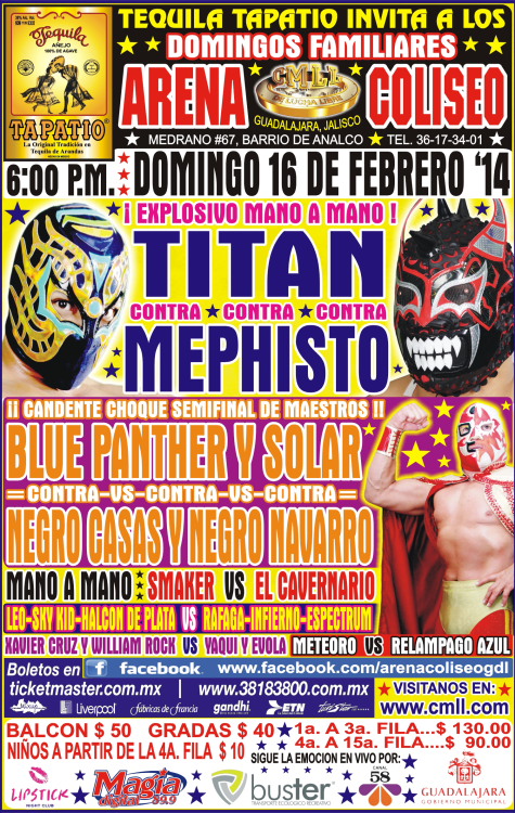 cmll gudalajara 16 febrero