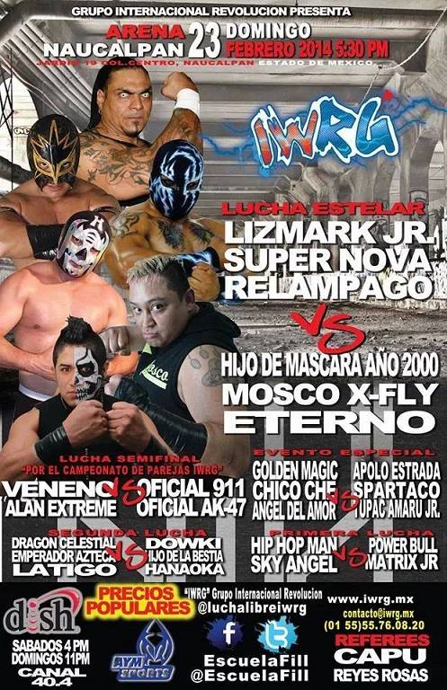 México: Resultados IWRG Arena Naucalpan&nbsp;(23/02/2014)