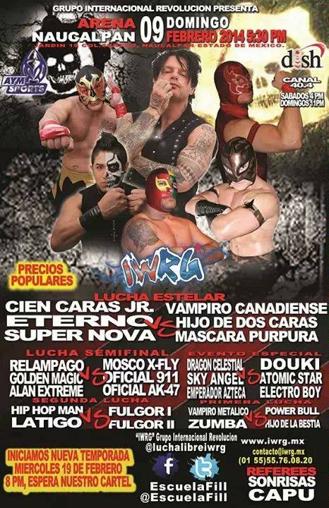 México: Resultados IWRG Arena Naucalpan&nbsp;(09/02/2014)