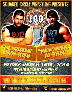 Indies: Resultados del show 100 de 2CW, con AJ Styles vs Kevin Steen en el Main&nbsp;Event