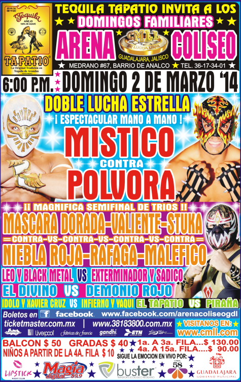 CMLL 2 FEBRERO GUADALAJARA
