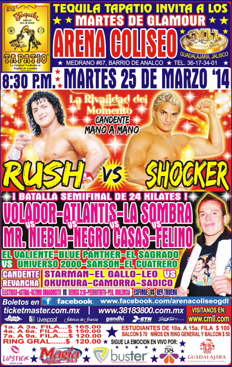 cmll 25 marzo guadalajara