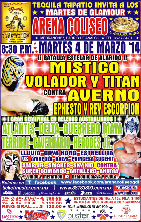 cmll 4 marzo guadalajara
