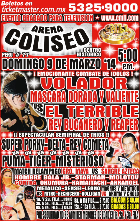 cmll 9 marzo arena coliseo