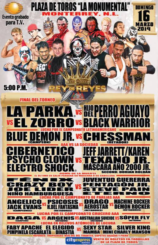 México Vídeos: Rey de Reyes 2014, Dark Match y Primera&nbsp;Parte