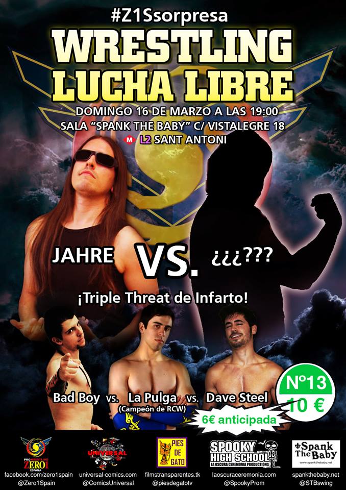 Lucha libre en España: Nuevo show de Zero 1 Spain el próximo 16 de&nbsp;marzo