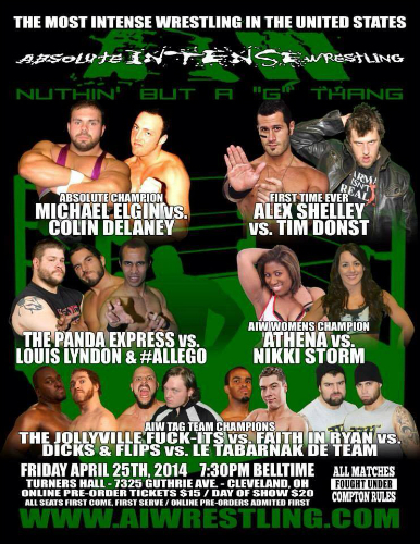 Indies: Resultados del show de AIW «Ain´t Nothing But a G Thing» del 25 de&nbsp;abril.