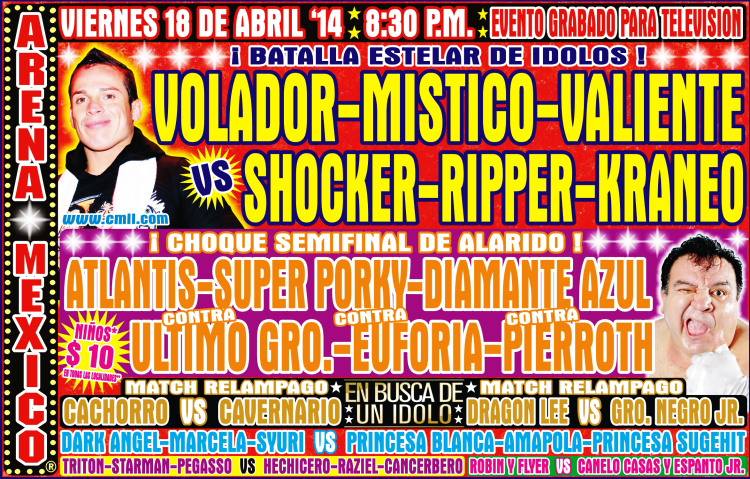 México Vídeos: CMLL en Terra del 18 de&nbsp;abril.