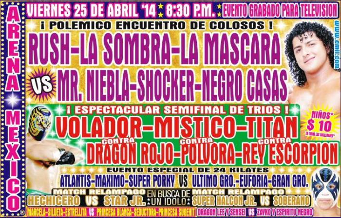 cmll 25 abril arena mexico