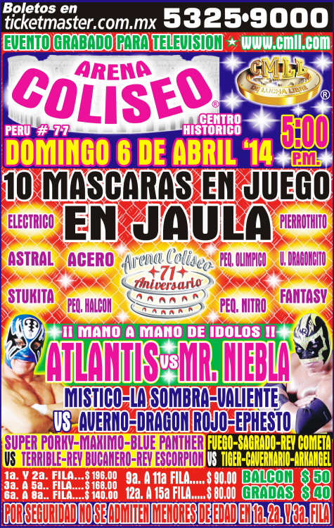 cmll 6 abril arena coliseo