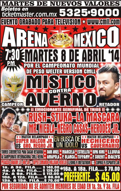 cmll 8 abril arena mexico