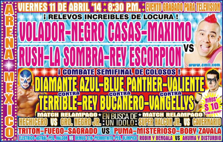 México Vídeos: CMLL del 11 de&nbsp;abril