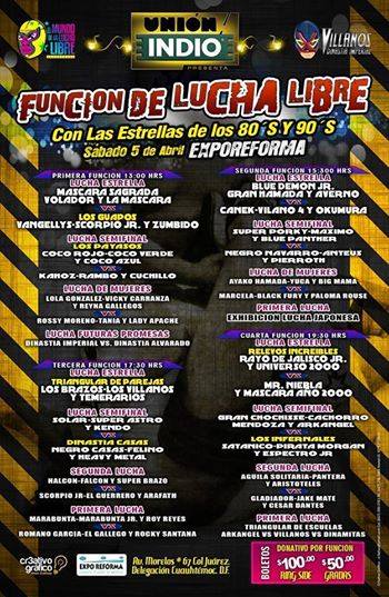 México: Resultados primer día funciones expo reforma (05/04/2014)