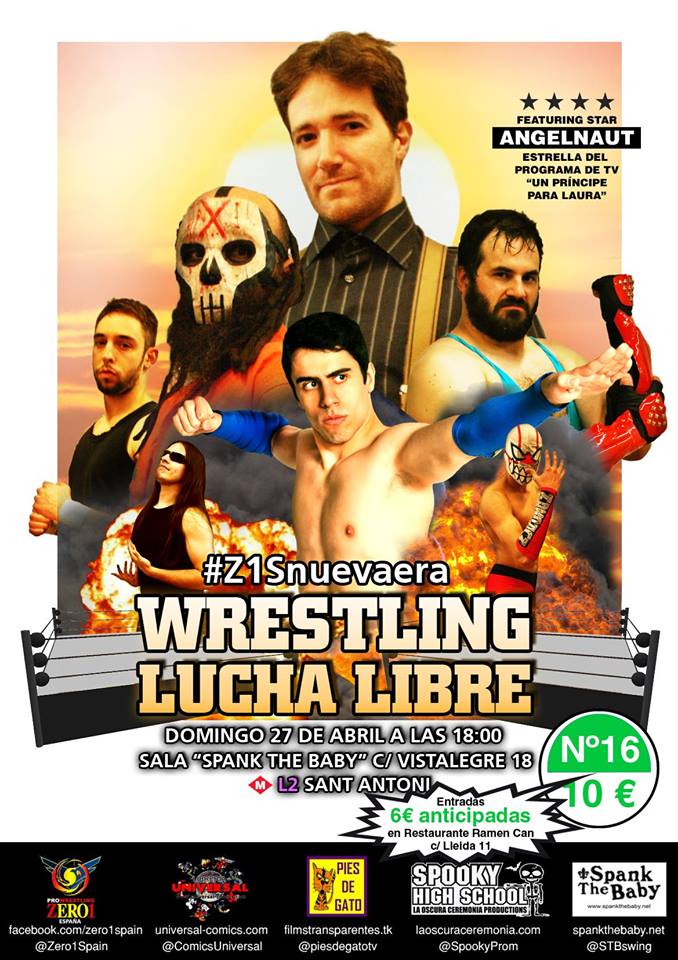 Lucha Libre en España: Nuevo show de Zero 1 Spain el próximo 27 de&nbsp;abril