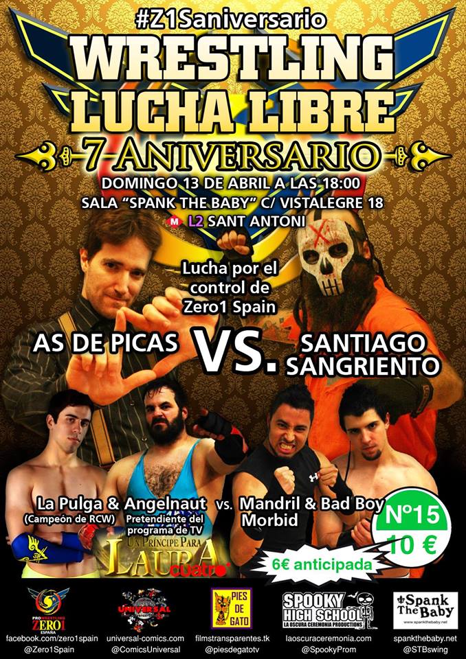 Lucha Libre en España: Crónica del show de Zero 1 Spain del 13 de&nbsp;abril