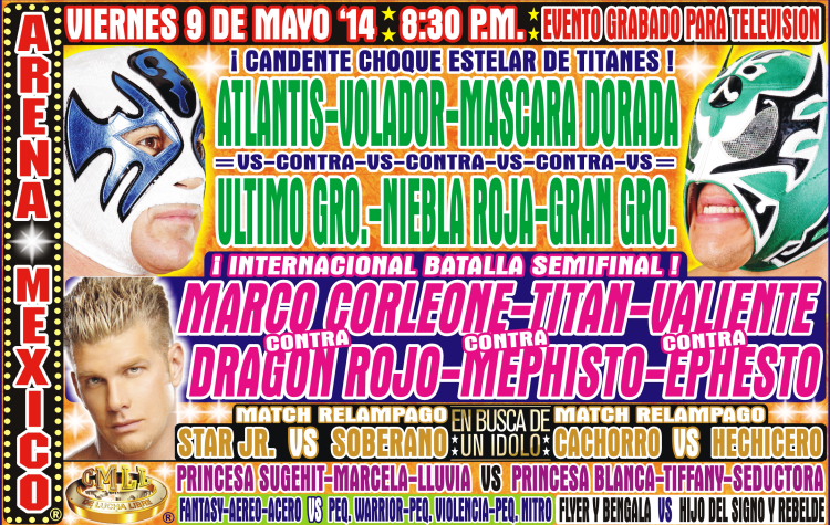 México: Resultados CMLL Arena México&nbsp;(09/05/2014)