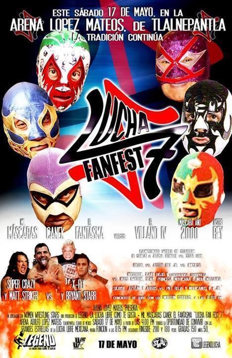 México: Resultados LUCHA FAN FEST 7 Arena López Mateos&nbsp;(17/05/2014)