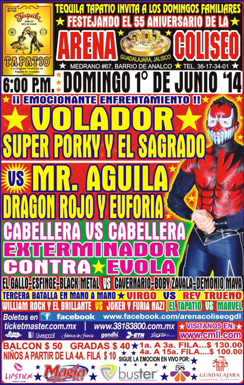 cmll 1 de junio guadalajara