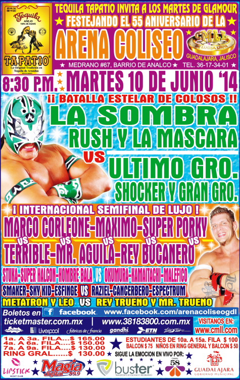 cmll 10 junio guadalajara