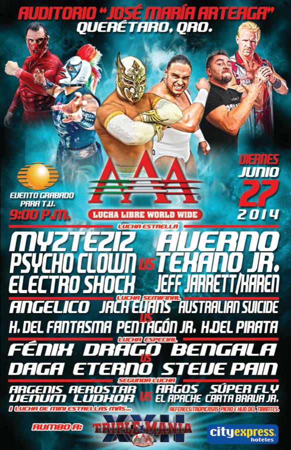 México: Resultados Triple A en Queretaro&nbsp;(27/06/2014)