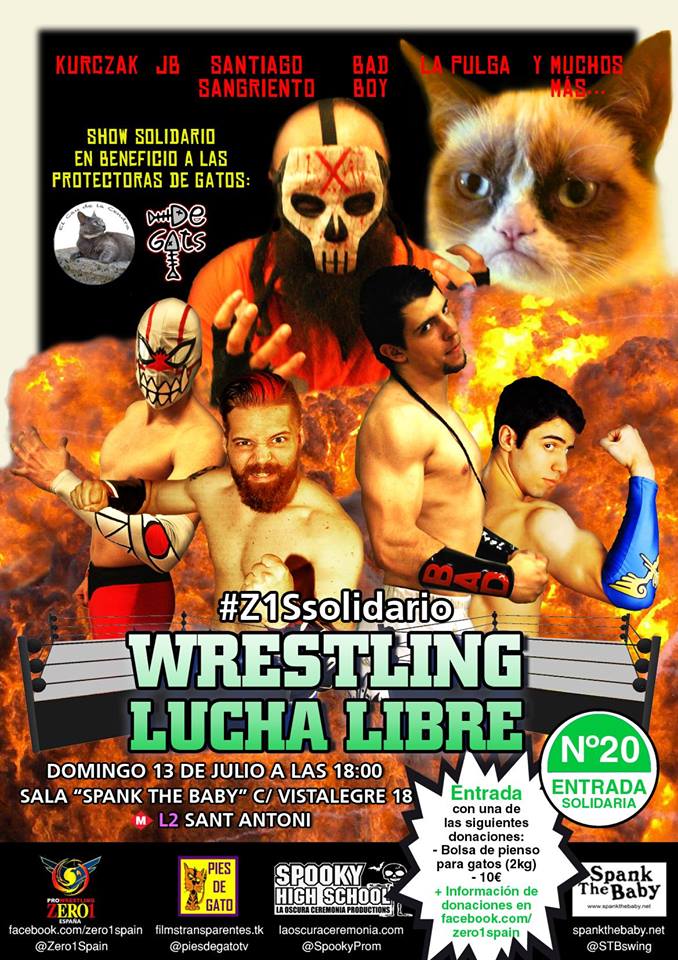Lucha Libre en España: Nuevo show de Zero 1 Spain el 13 de&nbsp;julio