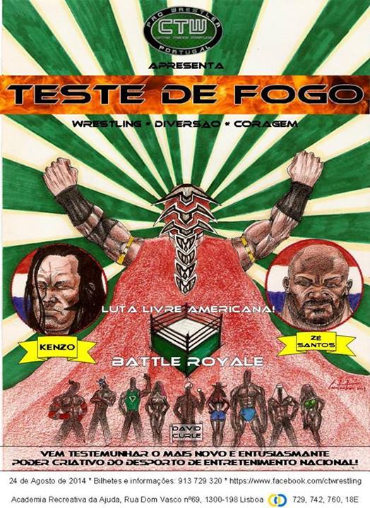 Wrestling Europeo: Cartelera Actualizada de CTW «Teste de Fogo» el 24 de Agosto desde&nbsp;Lisboa