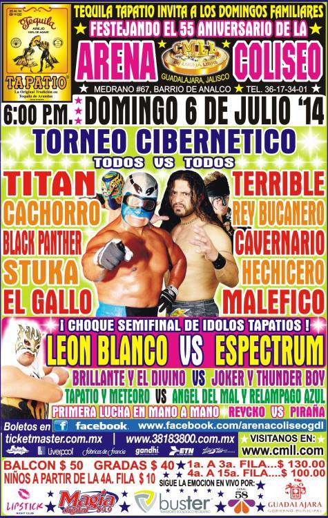 cmll 6 de julio guadalajara
